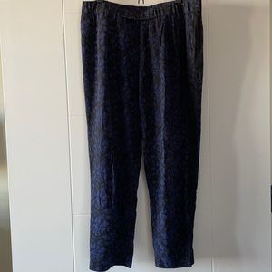 Joie 100% silk floral pants. Size M